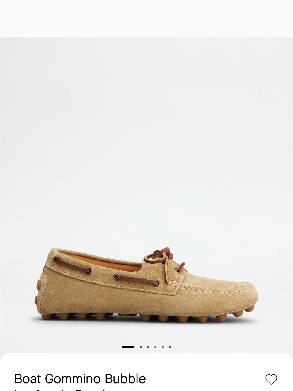 Tod's Tan Suede Gommino Driving Moccasins with Brown Laces NEW NEVER WORN $925